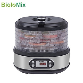Máy sấy thực phẩm và trái cây Biolomix BFD806 BPA FREE, công suất 370-450W, 6 khay sấy riêng biệt - Hàng chính hãng, bảo hành 24 tháng