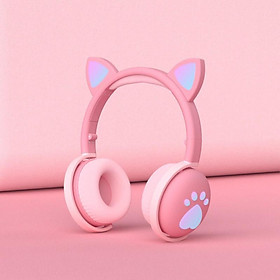 Mua Tai nghe chụp tai bluetooth tai mèo ME có míc đèn led - Hàng nhập khẩu