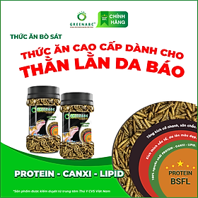 Thức ăn bò sát Thằn Lằn Da Báo GREENABC - Leopard Gecko – Hàm lượng protein 44.9% giúp tăng trưởng nhanh, lên màu đẹp, phát triển toàn diện – Hộp 10g