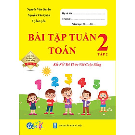 Sách - Combo Bài Tập Tuần Toán - Tiếng Việt 2 - Tập 2 - Kết Nối Tri Thức Với Cuộc Sống