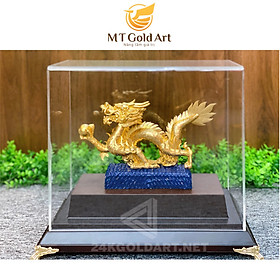 Mua Tượng Rồng phong thủy vờn ngọc dát vàng (19x27x34cm) MT Gold Art- Hàng chính hãng  trang trí nhà cửa  phòng làm việc  quà tặng sếp  đối tác  khách hàng  tân gia  khai trương