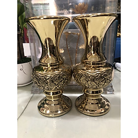 Mua Đôi lọ hoa bằng đồng cao 25 cm