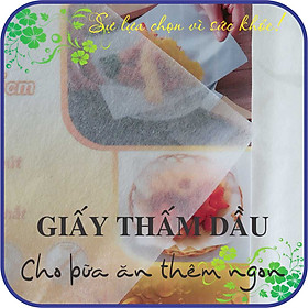 Mua Set 200 tờ giấy thấm dầu thức ăn  thấm hút tốt dầu mỡ trong các món chiên  rán  áp chảo