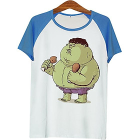 Áo thun tay màu Hulk béo phì ATFU100