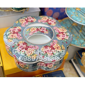 Mua Khay mứt gốm sứ cao cấp hoạ tiết hoa