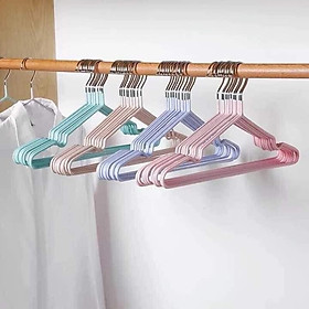 Mua Set 10 móc treo quần áo inox bọc nhựa cao cấp