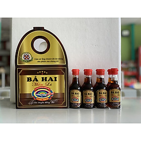 Xách nước mắm lú Bà Hai MS40A (8chai thuỷ tinh  x 60ml)