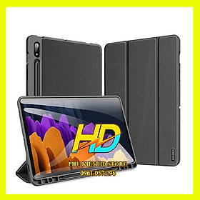 Bao Da Chống Sốc Dành Cho Samssung Galaxy Tab S7 Plus T970/T975 Chính Hãng Dux Ducis Domo Có Khay Đựng Bút Tiện Lợi - Hàng Chính Hãng