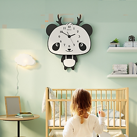 Mua Đồng hồ treo tường hoạt hình dễ thương - KHÔNG CẦN KHOAN TƯỜNG -Trang trí phòng ngủ - Kèm pin và bộ kim thay thế - 30cm x 35 5cm