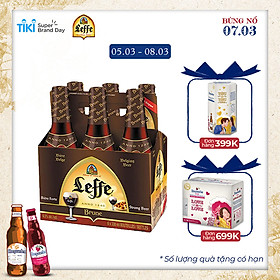Lốc 6 Chai Bia Leffe Brune Chai (330ml)