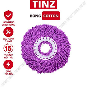 Bông lau nhà thay thế cotton tròn cho bộ lau nhà thông minh TINZ