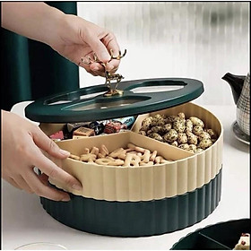 Mua KHAY MỨT TRÒN NẮP HÌNH HƯƠU SANG CHẢNH 2 TẦNG MỚI 2020