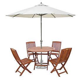 Bộ Bàn Bali 4 Ghế Xếp Gapang IBIE NS4005A