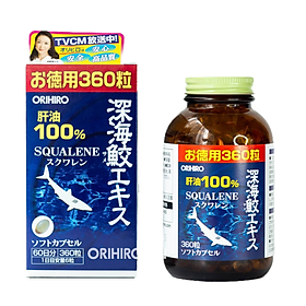 Viên Uống Sụn Vi Cá Mập Squalene Orihiro 360 viên