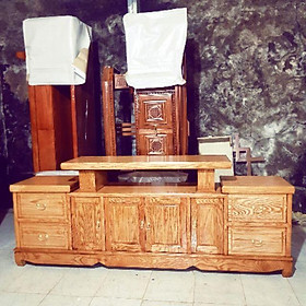 Kệ để tivi, loa đài gỗ gõ (Hỗ trợ phí vận chuyển khu vực Hà Nội)