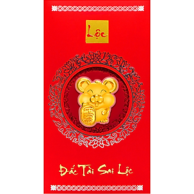 Bao lì xì vàng 24K Kim Tý 2020 - Mẫu 4 - ANCARAT