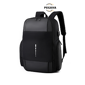 Balo Chống Nước Chống Sốc Laptop PEGAVA Thời Trang Hàn Quốc Có Cổng Sạc Điện Thoại - KP003Đ