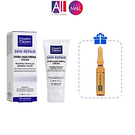 Kem dưỡng cho da nhạy cảm MartiDerm skin repair cicra vass cream TẶNG Ampoule chống lão hóa Martiderm (Nhập khẩu)