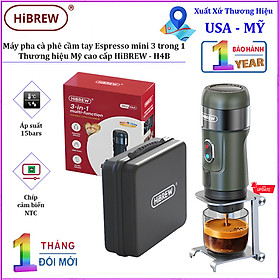 Mua Máy pha cà phê cầm tay Espresso mini 3 trong 1  thương hiệu Mỹ HiBREW cao cấp H4A và H4B - HÀNG CHÍNH HÃNG