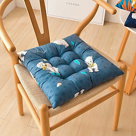 Mua Đệm Vuông Ngồi Bệt  Đệm Lót Ghế Xinh Xắn Êm Ái Họa Tiết Tươi Sáng Kích Cỡ 40x40x5cm