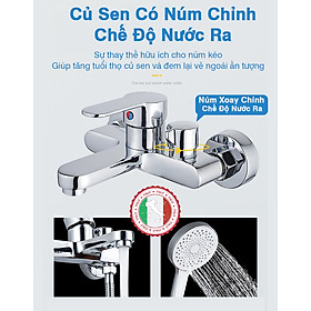 Củ sen tắm (nút xoay cải tiến đỡ hỏng như nút rút lên kiểu cũ) - Hàng xịn HVMMA ITALIA-Hàng Nhập Khẩu Chính Hãng