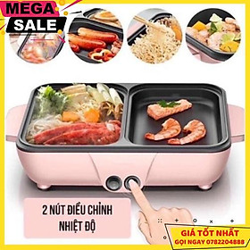 Mua Bếp Lẩu Nướng 2 Ngăn Đa Năng Mini Lẩu Nướng  Điều Chỉnh Nhiệt Độ  Chống Dính Cao Cấp Siêu Sale - Giao Hàng Toàn Quốc