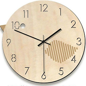 20 Mẫu Đồng hồ Gỗ treo tường chất liệu gỗ máy kim thiết kế in theo yêu cầu decor trang trí nhà và quán cafe