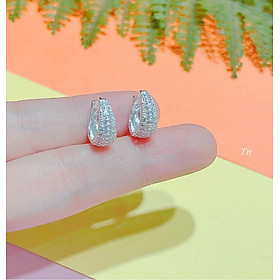 Bông tai bạc thời trang chất liệu bạc s925 MS085d
