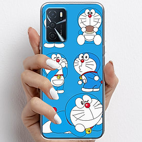 Ốp lưng cho Oppo A16, Oppo A16k nhựa TPU mẫu Doraemon ham ăn