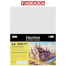 Giấy Vẽ Màu Nước Emotion A5 - 10 Tờ 300gsm - Zen Art 8463