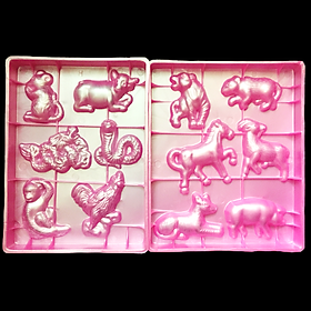 Mua Bộ khuôn 12 con giáp làm bánh  rau câu  socola – Mã số 1013