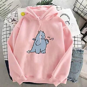 ÁO KHOÁC HOODIE UNISEX FORM RỘNG KHỦNG LONG BỤNG BỰ DỄ THƯƠNG