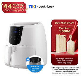 Nồi Chiên Không Dầu Lock&Lock EJF357WHT (5.2 Lít) - Hàng Chính Hãng