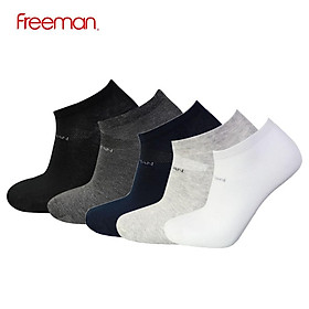 Combo 5 đôi Tất vớ cổ ngắn, chất liệu cotton FREEMAN [SOC20