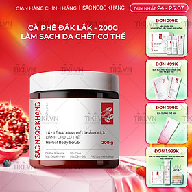 Tẩy tế bào da chết thảo dược dành cho cơ thể Sắc Ngọc Khang hũ 200g