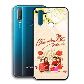 Ốp Lưng Kính Cường Lực cho điện thoại Vivo Y17 - 0363 7982 HPNY 24 - Tết đoàn viên - Hàng Chính Hãng