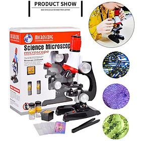 Kính Hiển Vi Trẻ Em Science Microscope Phóng Đại 1200X Kèm Phụ Kiện Tiêu