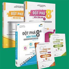 Sách - Combo Khối D1 Đột phá 8+(2020) Tiếng anh tập 2 + Ngữ văn +Toán tập 2(Hình học) + CC thần tốc luyện đề Ngữ văn tập 2 và Tiếng anh tập 2