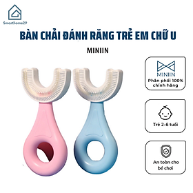 Bàn Chải Đánh Răng Silicon Hình Chữ U Cho Trẻ Em - Bàn Chải Tập Đánh Răng Cho Bé Từ 2 - 6 Tuổi - Hàng Chính Hãng MINIIN