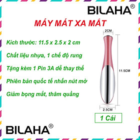 Máy mát xa mặt chống bọng mắt, thâm quầng trẻ hóa làn da dễ dùng cho nữ (Hàng Chính Hãng)
