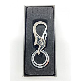 Móc chìa khóa hình ngọn lửa địa ngục màu xám đen MK005