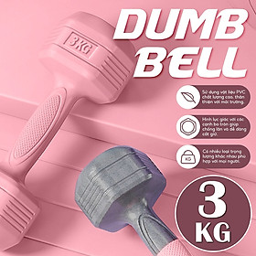 Bộ 2 tạ tay 3kg Model Q304 - Q314 cao cấp tập Gym BG (hàng nhập khẩu)