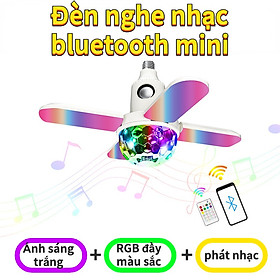 Mua Mini bluetooth quả cầu ma thuật ánh sáng âm nhạc không dây bluetooth RGB đầy màu sắc ánh sáng sân khấu hộ gia đình E27 bóng đèn sáng