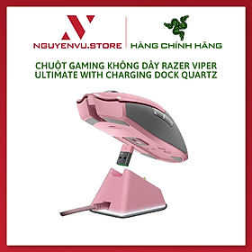 Mua Chuột Chơi Game Razer Viper Ultimate with Charging Dock - Quartz - Hàng Chính Hãng