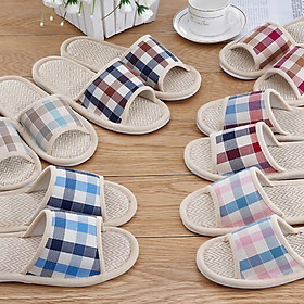 DÉP VẢI ĐI TRONG NHÀ CHO CẢ GIA ĐÌNH, MÀU NGẪU NHIÊN, NỮ SIZE M,L NAM SIZE 2XL, 3XL