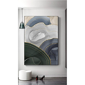 Mua Tranh canvas trừu tượng Abstract gold foil line  Original innovative modern artwork