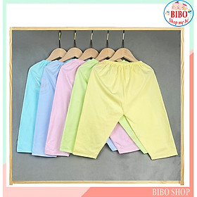  COMBO 5 QUẦN DÀI MÀU CHO BÉ MẶC NHÀ 100% cotton