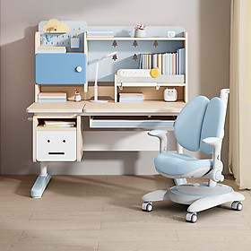 Mua Bàn học chống gù gỗ tự nhiên cao cấp S08 size lớn nâng hạ độ cao tay quay  điều chỉnh nghiêng dễ dàng