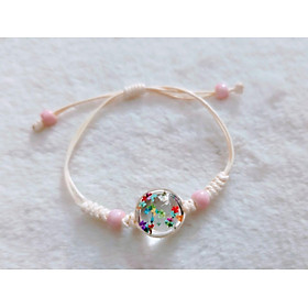 Vòng tay hoa khô nhiều màu