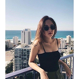 Áo Hai Dây, Thun 2s croptop sexy 2 dây sợi bún body dáng ôm nữ SIÊU HOT